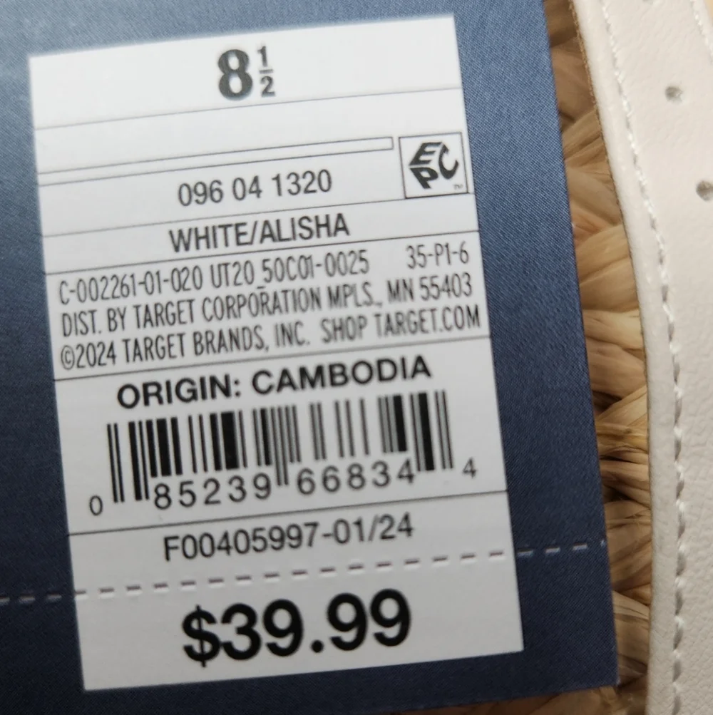 Women's Alisha Platform Wedge Heels w/ Memory Foam Insole Universal Thread 8 1/2 - Picture 13 of 14